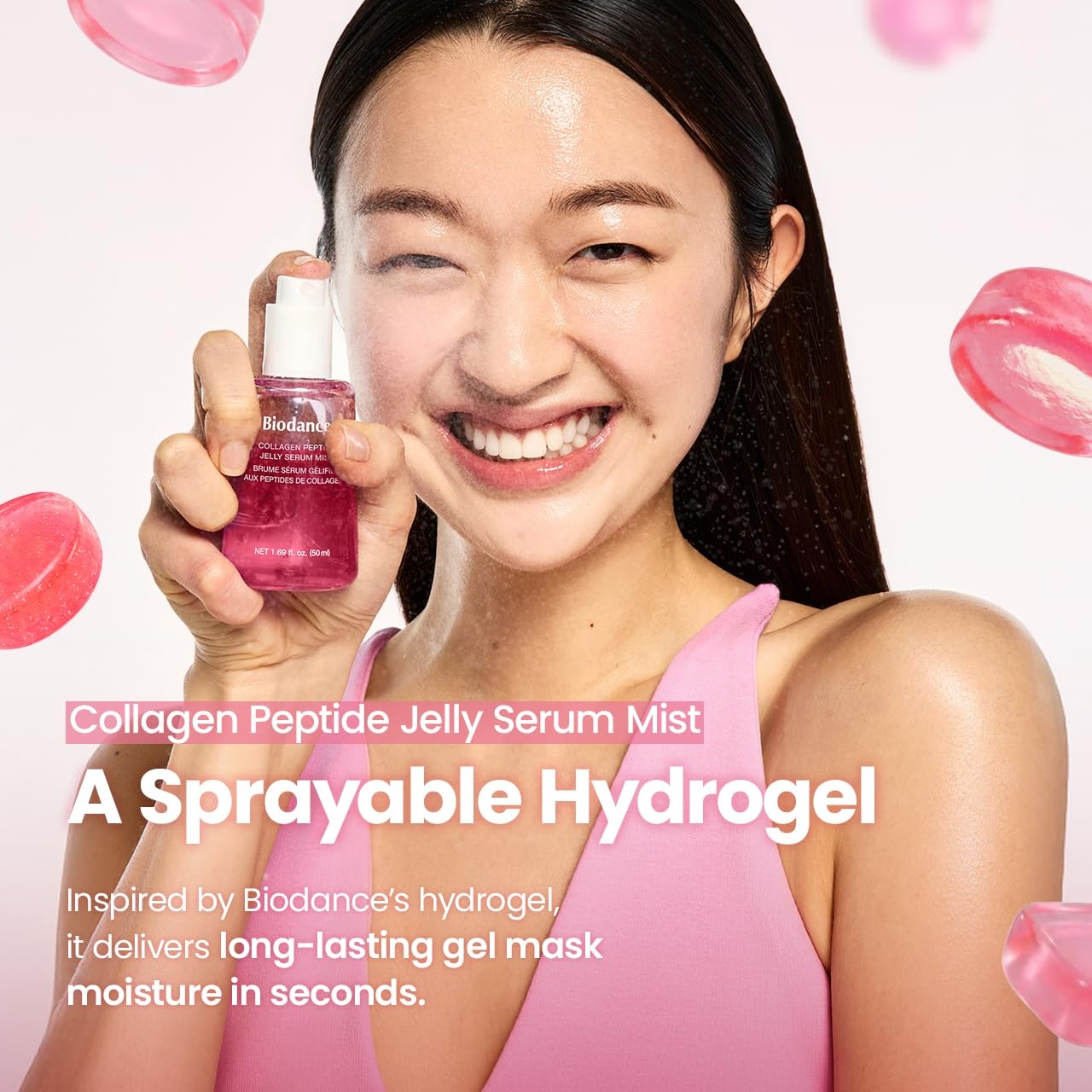image:imageBIODANCE 247 Collagen Glow Set Collagen Peptide Jelly Serum Mist 169 floz amp BioCollagen Real Deep Mask 4 Sheets Sprayable Hydrogel amp Overnight Hydrating Face Mask for Firming amp Plumping