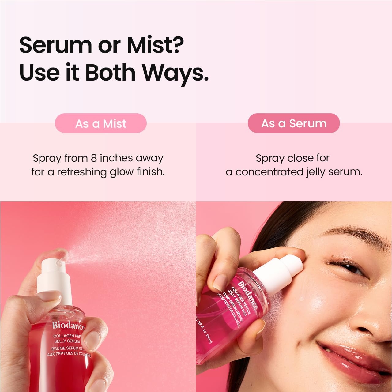 image:imageBIODANCE 247 Collagen Glow Set Collagen Peptide Jelly Serum Mist 169 floz amp BioCollagen Real Deep Mask 4 Sheets Sprayable Hydrogel amp Overnight Hydrating Face Mask for Firming amp Plumping