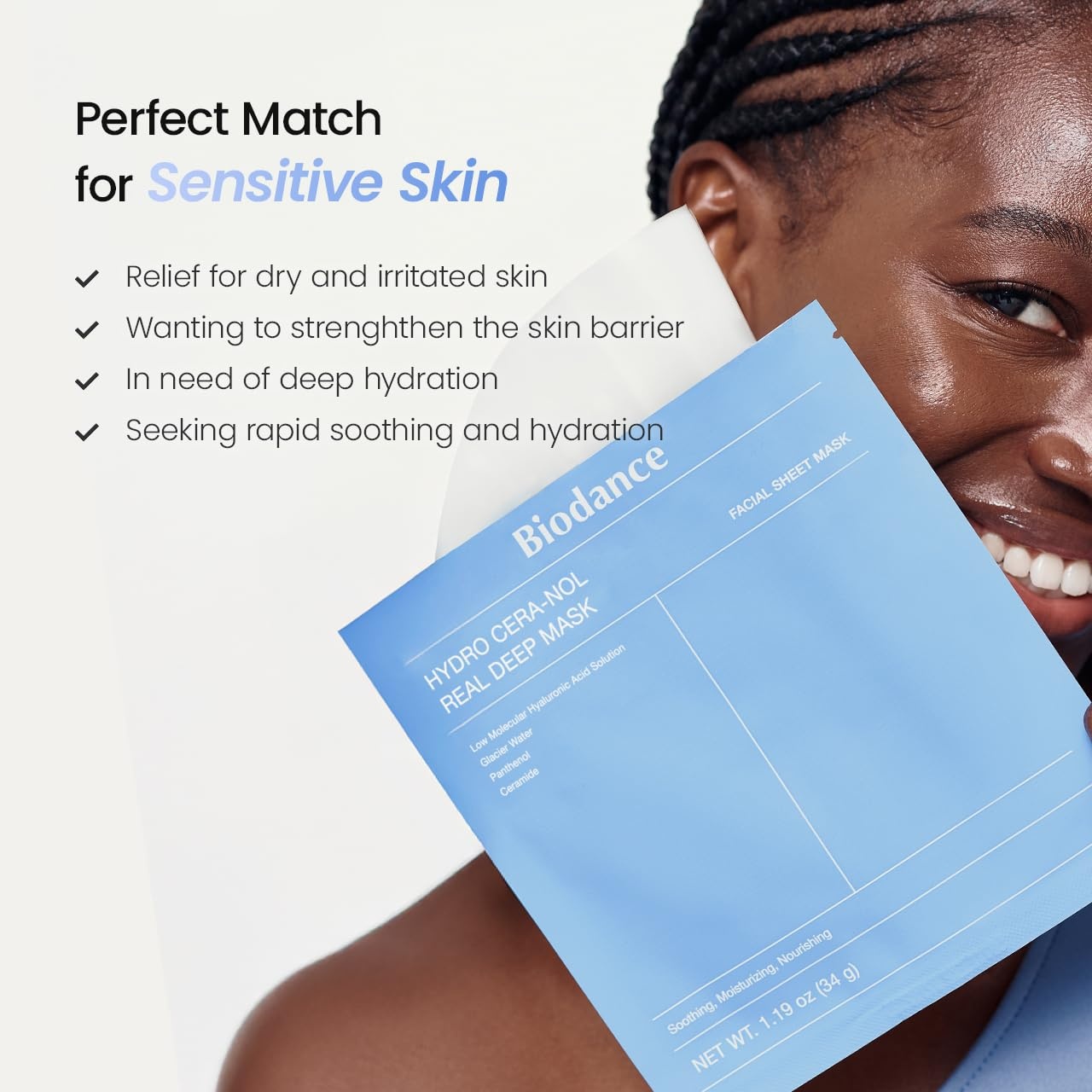 image:imageBIODANCE BioCollagen Real Deep Mask Hydrating Overnight Hydrogel Face Mask Pore Minimizing Elasticity Plumping Travel Essentials amp Self Care Gifts for Women Korean Skin Care 119oz34g x 4eaCeranol