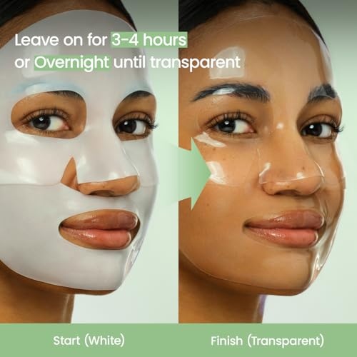image:imageBIODANCE BioCollagen Real Deep Mask Hydrating Overnight Hydrogel Face Mask Pore Minimizing Elasticity Plumping Travel Essentials amp Self Care Gifts for Women Korean Skin Care 119oz34g x 4eaSea Kelp