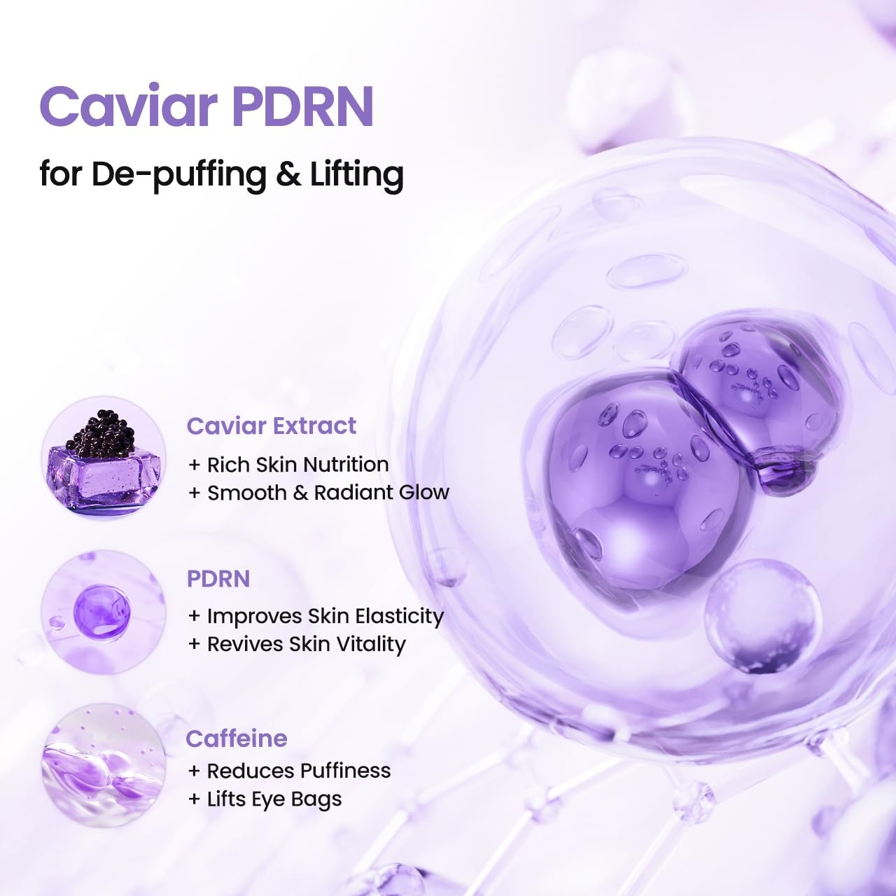 image:imageBIODANCE Caviar PDRN Eye Cream Under Eye Cream for Sagging Eye Bags and Puffiness DePuffing and Contour Lifting Self Care Gifts for Women Korean Skin Care 101 flozCaviar PDRN