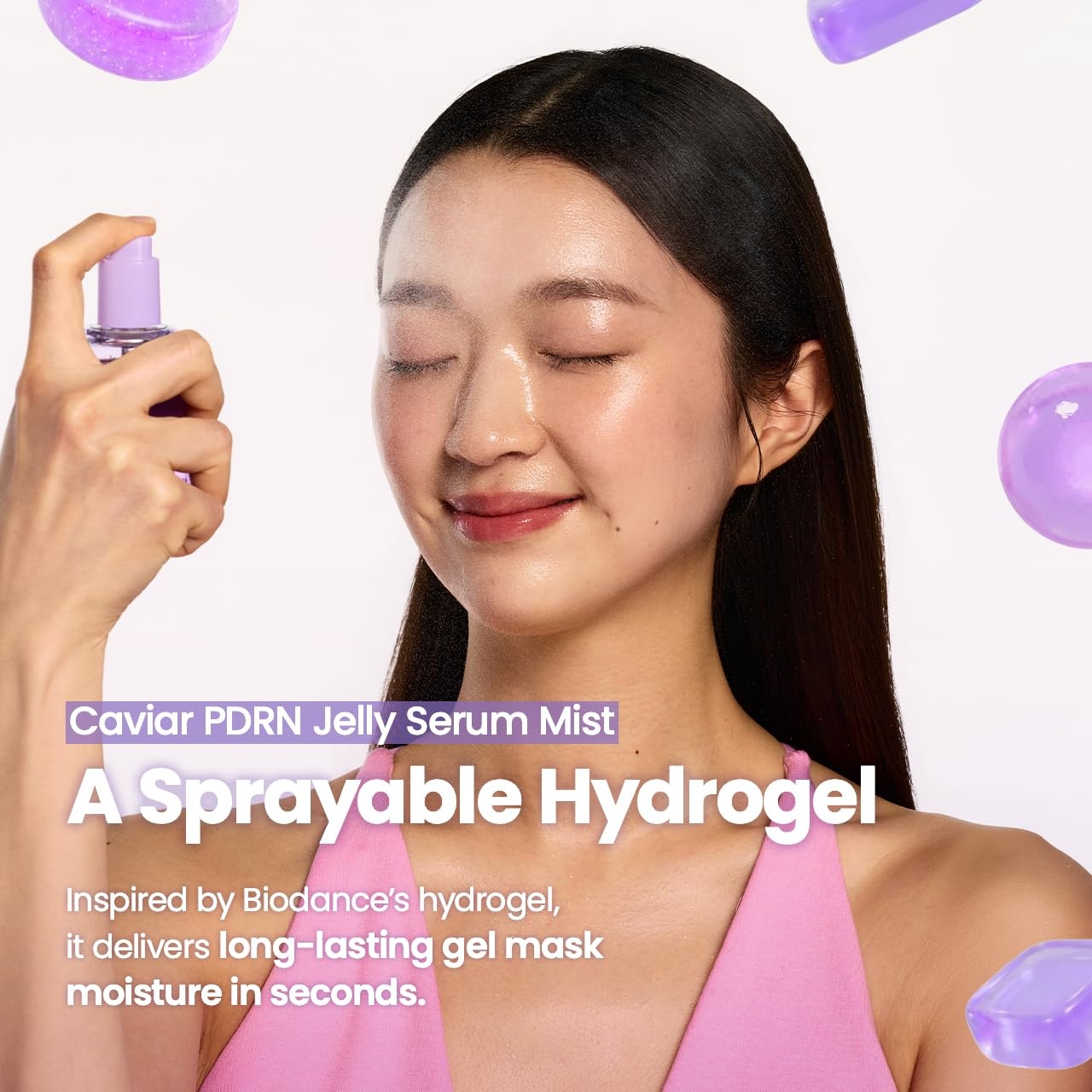 image:imageBIODANCE Caviar PDRN Jelly Serum Mist Hydrating Face Mist Revitalizing amp Radiance Face Spray Sprayable Hydrogel Travel Essentials amp Self Care Gifts for Women Korean Skin Care 169 flozCaviar PDRN