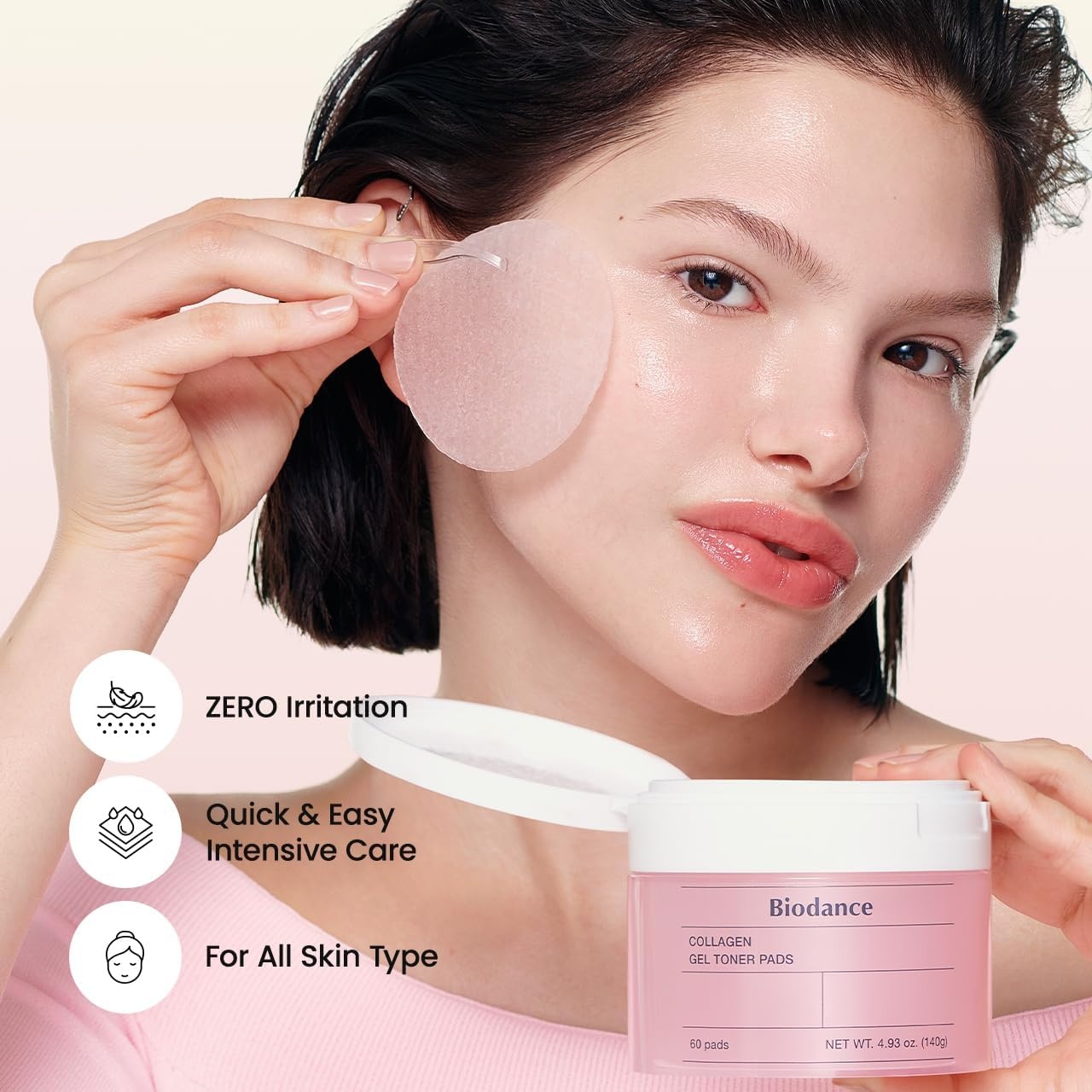 image:imageBIODANCE Collagen Day amp Night Gel Duo BioCollagen Mask amp Toner Pads Set Korean Skincare Set Pink Duo for Firming Plumping Hydrating Glass Skin Korean Skin Care Skin Care Routine Set