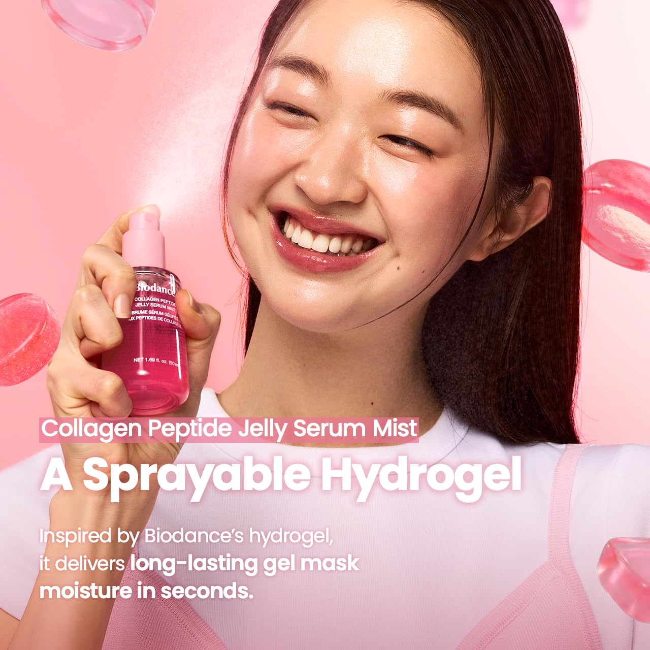 image:imageBIODANCE Collagen Peptides Jelly Serum Mist Hydrating Face Mist Plumping AntiAging Face Spray Sprayable Hydrogel Travel Essentials amp Self Care Gifts for Women Korean Skin Care 169 floz