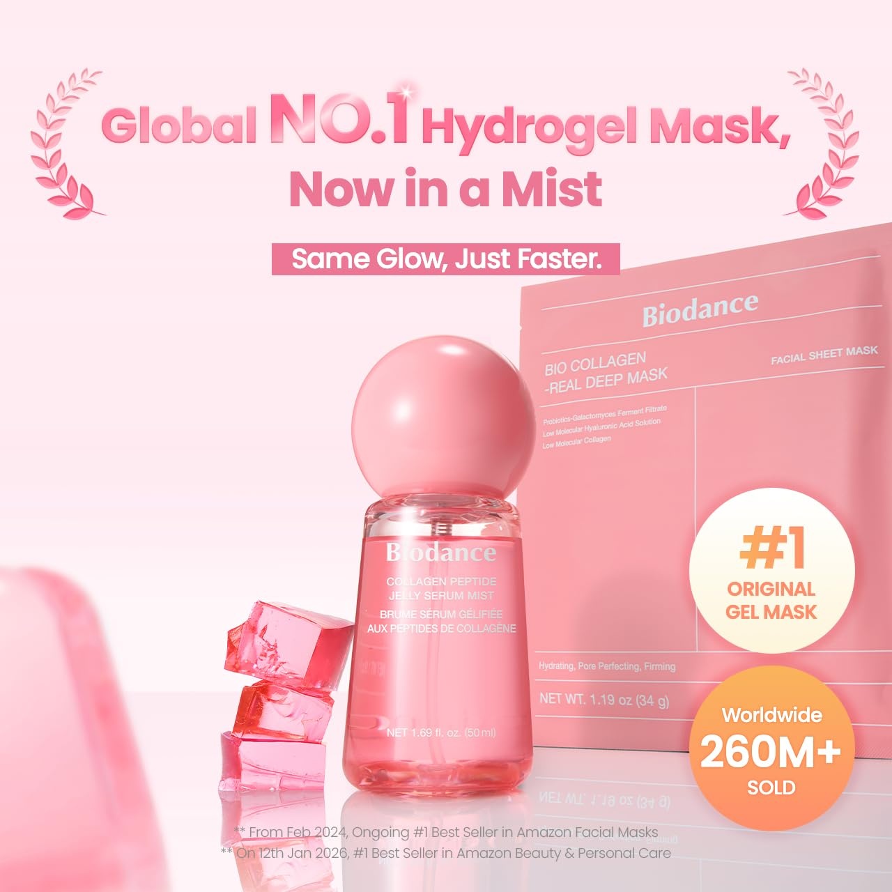 image:imageBIODANCE Collagen Peptides Jelly Serum Mist Hydrating Face Mist Plumping AntiAging Face Spray Sprayable Hydrogel Travel Essentials amp Self Care Gifts for Women Korean Skin Care 169 floz