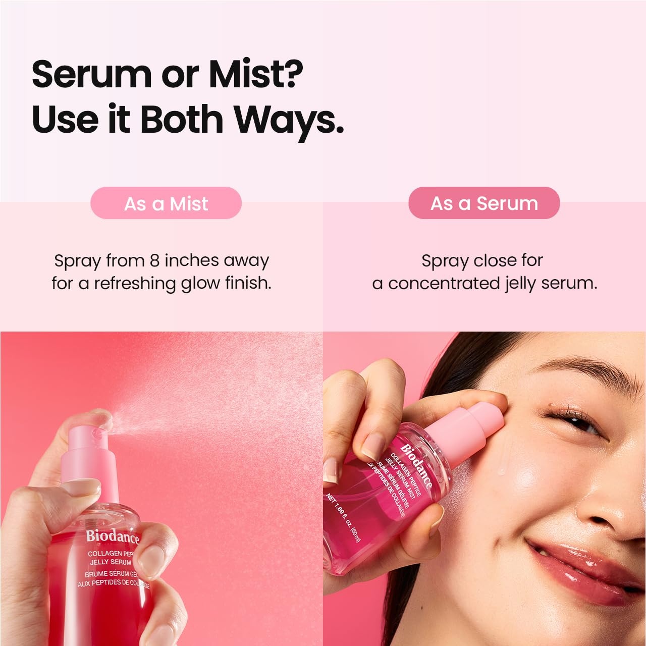image:imageBIODANCE Collagen Peptides Jelly Serum Mist Hydrating Face Mist Plumping AntiAging Face Spray Sprayable Hydrogel Travel Essentials amp Self Care Gifts for Women Korean Skin Care 169 floz