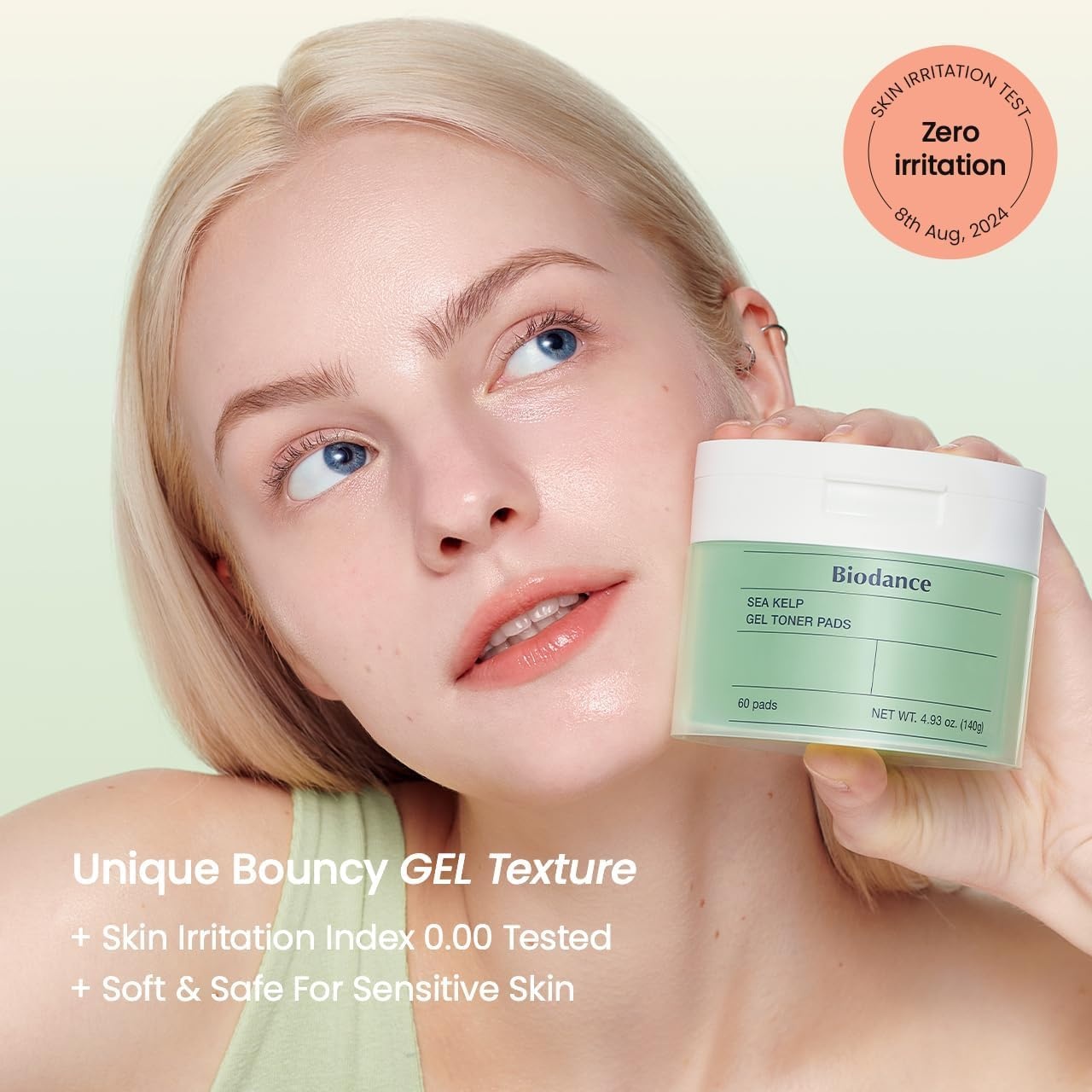 image:imageBIODANCE Sea Kelp Day amp Night Gel Duo Sea Kelp Mask amp Toner Pads Set Calming Soothing Oil Sebum Control for Sensitive Oily Skin Korean Skin Care Skin Care Set