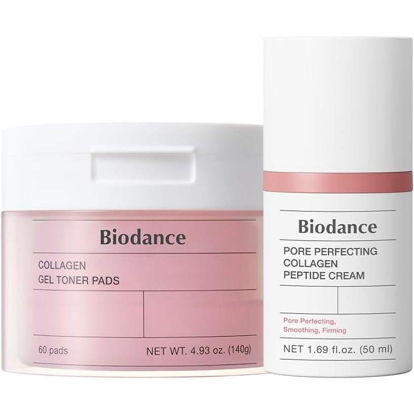 image:imageBIODANCE Collagen HydraFirm Routine Duo Collagen Toner Pads amp Facial Moisturizer Hydrating Firming Korean Skincare Routine Set for Glass Skin Korean Skin Care Skin Care Set