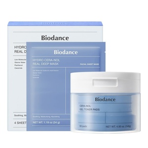 BIODANCE Cera-nol Day & Night Gel Duo: Ceramide Panthenol Mask & Gel Toner Pads Set, Korean Skincare Set for Moisturizing, Hydrating, Soothing, Korean Skin Care, Skin Care Routine Set