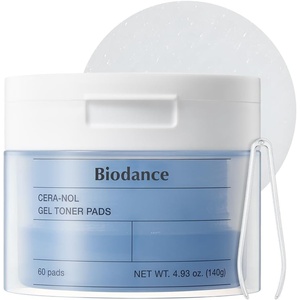 Biodance Sea Kelp Gel Toner Pads, Calming Toner Pads for Sensitive Skin, Oil & Sebum Control, Refreshing Blemish Care, Pre-Soaked Pads, Korean Skin Careㅣ60 Pads(Cera-nol)