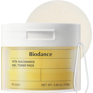 Biodance Sea Kelp Gel Toner Pads, Calming Toner Pads for Sensitive Skin, Oil & Sebum Control, Refreshing Blemish Care, Pre-Soaked Pads, Korean Skin Careㅣ60 Pads(Niacinamide)