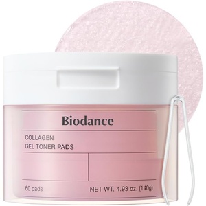 Biodance Sea Kelp Gel Toner Pads, Calming Toner Pads for Sensitive Skin, Oil & Sebum Control, Refreshing Blemish Care, Pre-Soaked Pads, Korean Skin Careㅣ60 Pads(Collagen)