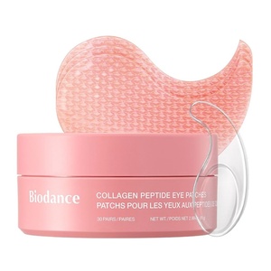 BIODANCE Hydrogel Eye Patches for Under Eye, Vita Niacinamide (60 Count) | Dull Spot Patches for Face & Uneven Skin Tone, Travel Essentials, Self Care Gifts for Women, Korean Skin Care(Collagen)