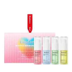 BIODANCE Serum Discovery Set: 4 Mini Serums Set, Korean Skin Care with Collagen Peptide, Ceramide Panthenol, Sea Kelp, Vitamin C Niacinamide, Skin Care Set | 10ml x 4 Serums