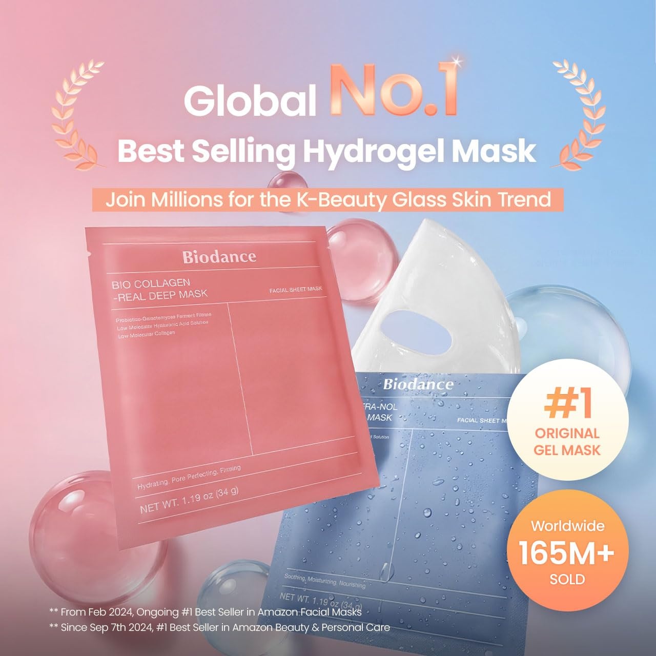 image:imageBIODANCE Best Mask Duo BioCollagen amp Ceramide Panthenol Real Deep Mask Set Firming Hydrating Face Mask Bundle for Glass Skin Korean Skincare Set Korean Skin Care Facial Mask Set