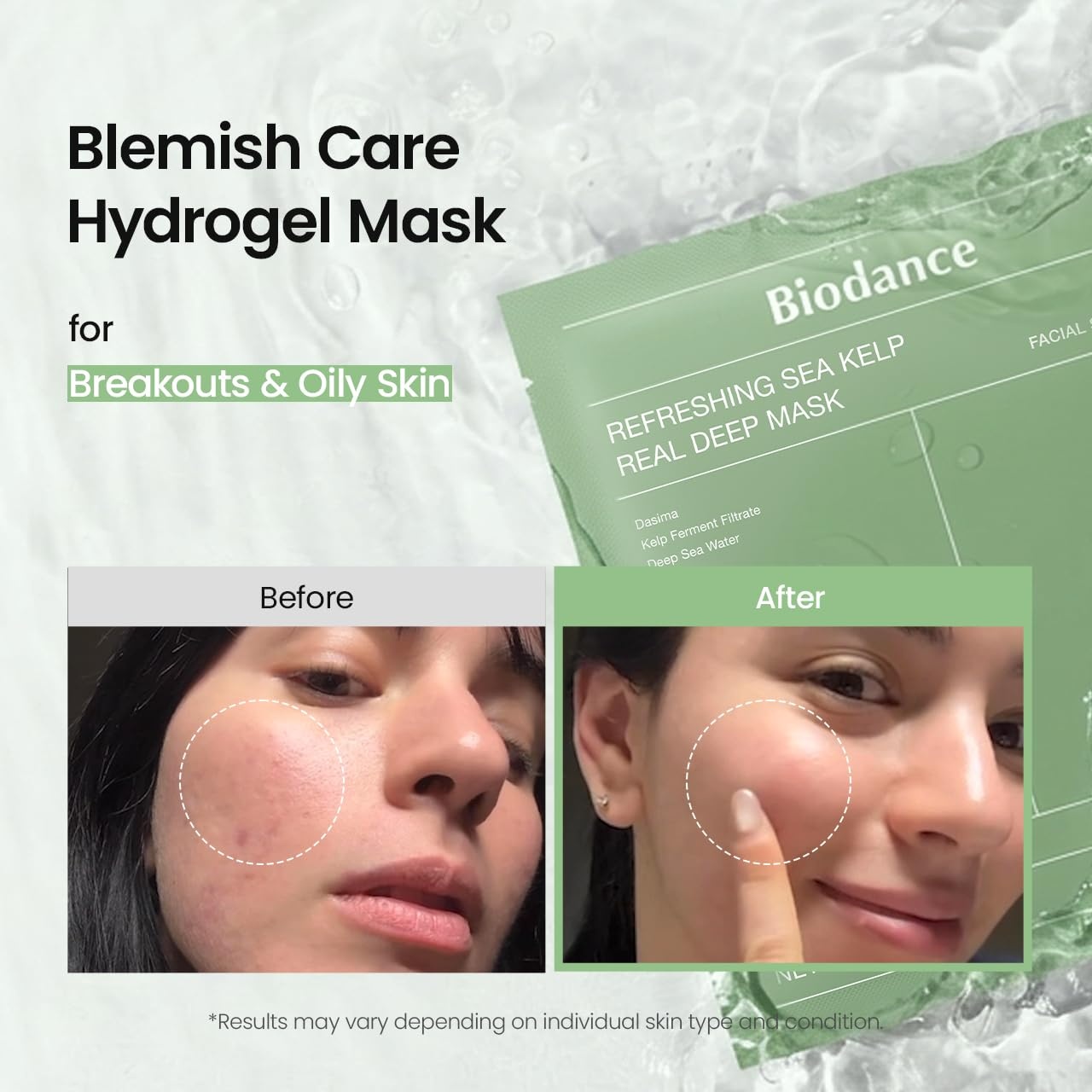 image:imageBIODANCE Clear Glow Mask Duo Bio Collagen amp Sea Kelp Real Deep Mask Gel Face Mask Set for Glass Skin Pluming Calming Korean Skincare Set Korean Skin Care Facial Mask Set