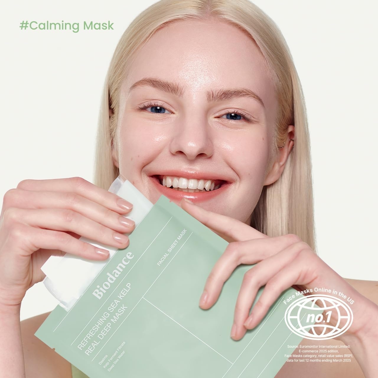 image:imageBIODANCE Repair Calming Mask Duo Set Ceramide Panthenol amp Sea Kelp Real Deep Mask Hydrating Calming Soothing Face Mask for Sensitive Skin Korean Skin Care Skin Care Set