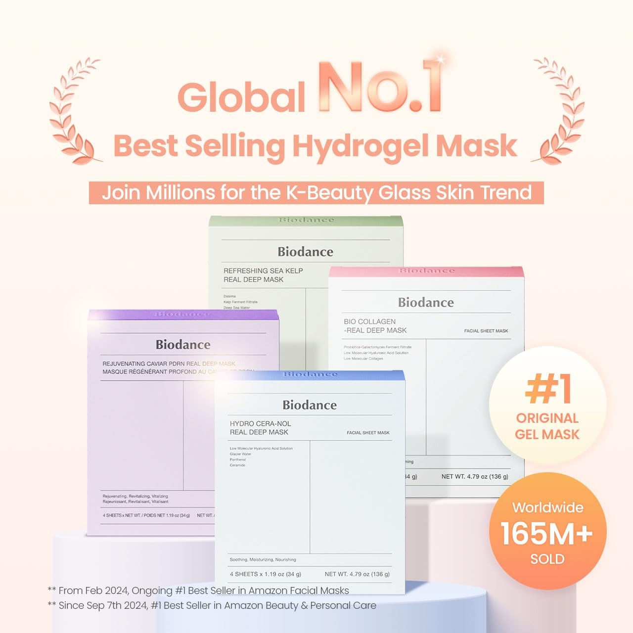image:imageBIODANCE Barrier Rescue Duo Caviar PDRN amp Ceramide Panthenol Real Deep Overnight Gel Mask for Hydrating Plumping for Glass Skin Korean Skin Care Skin Care Set