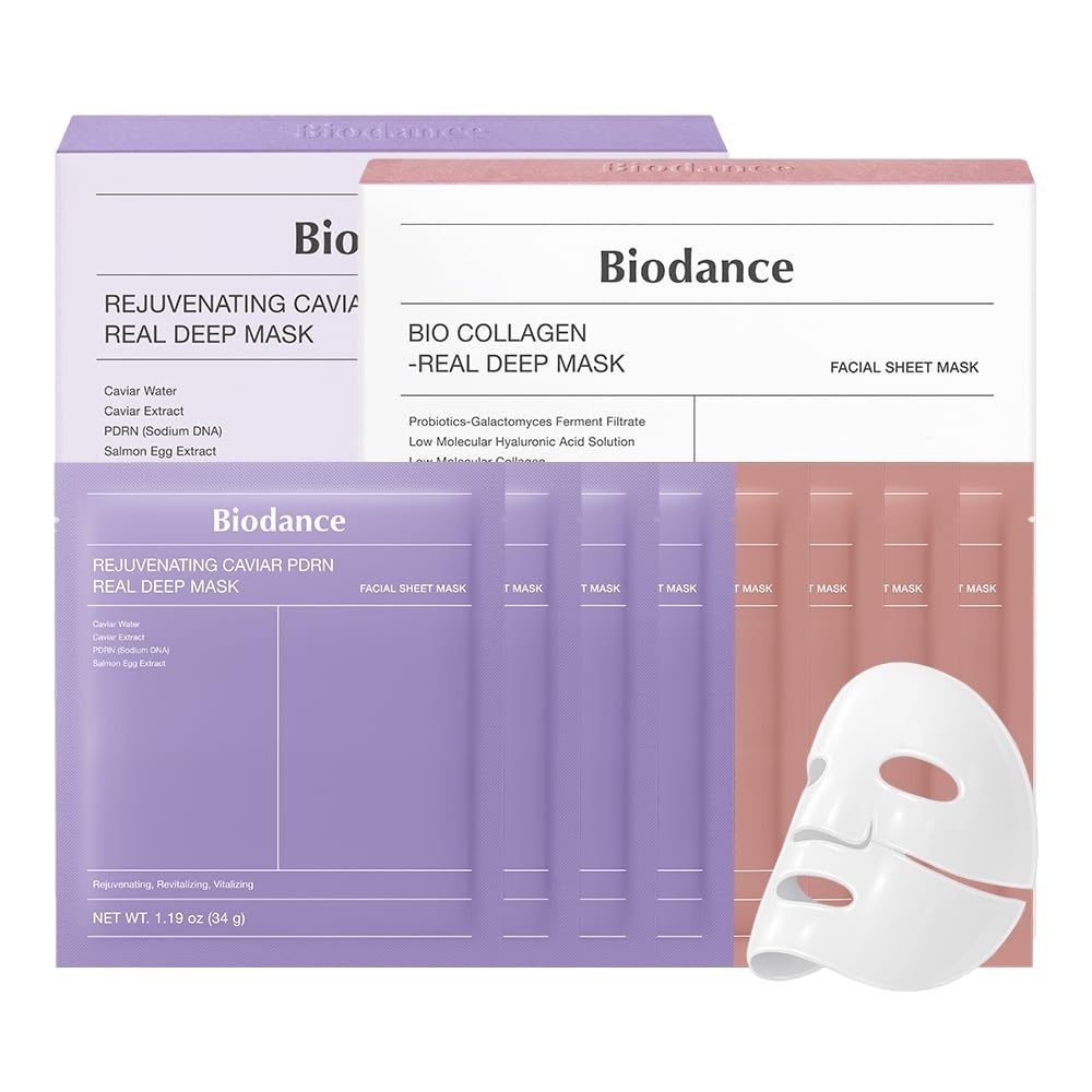 image:imageBIODANCE Luxury Holiday Duo Caviar PDRN amp Bio Collagen Real Deep Overnight Gel Mask for Plumping Hydration Firming for Glass Skin Korean Skin Care Skin Care Set