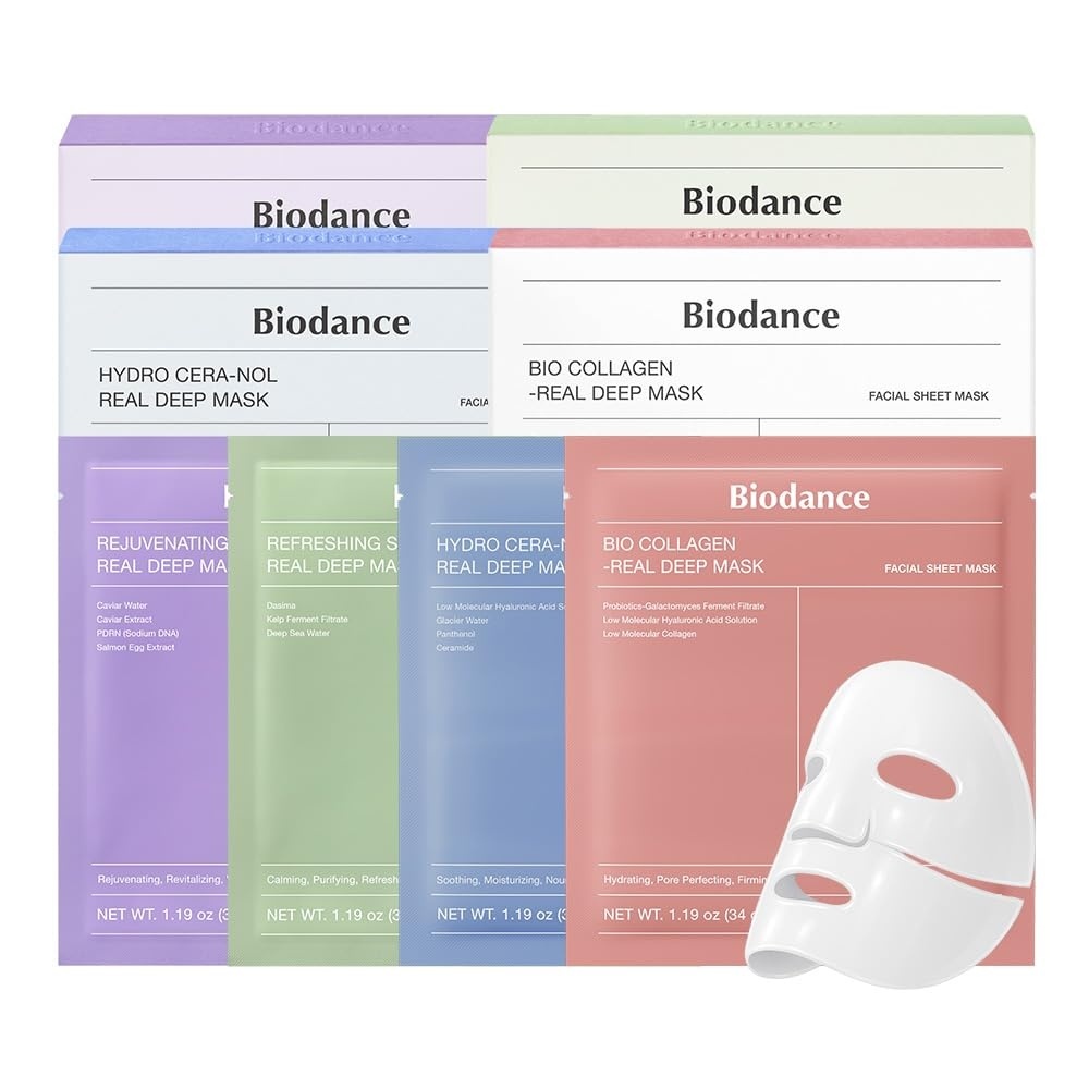 image:imageBIODANCE MultiCare Experience Kit Caviar PDRN Bio Collagen amp Ceramide Panthenol amp Sea Kelp Mask Dicovery Bundle Allinone Korean Skin Care Skin Care Set