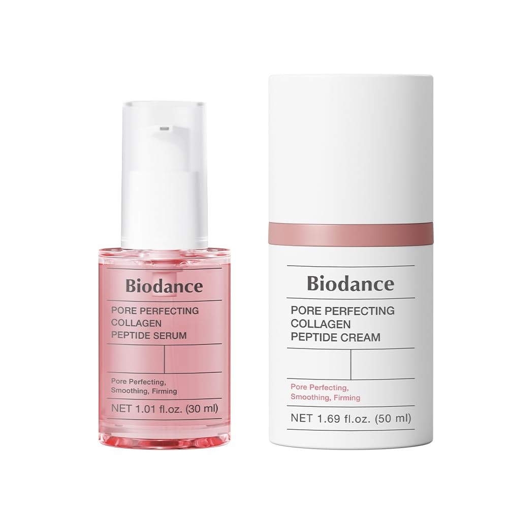 image:imageBIODANCE Collagen Plumper Duo Pore Perfecting Collagen Peptide Serum amp Facial Moisturizer Korean Skincare Set for Plumping Glass Skin Korean Skin Care Skin Care Set
